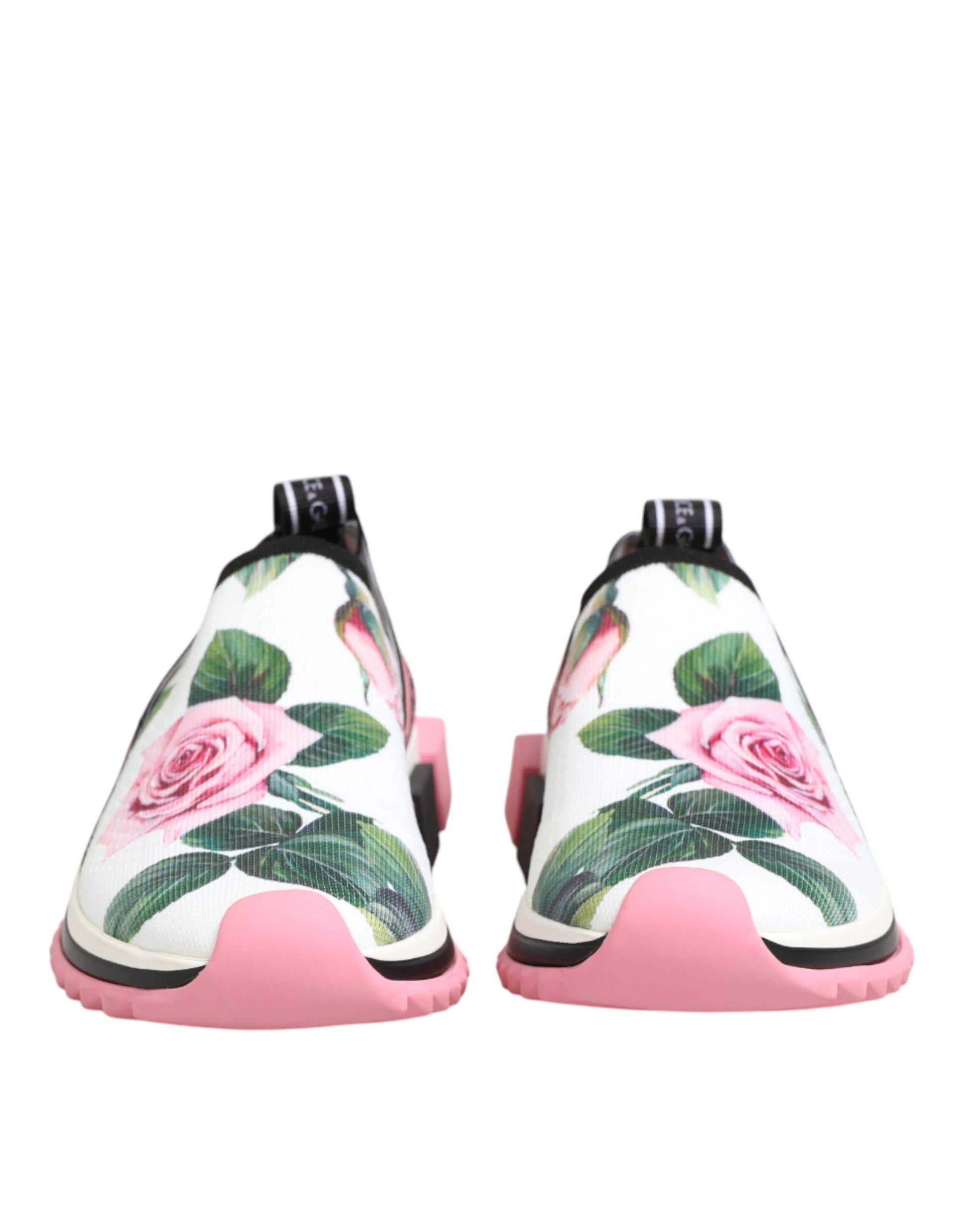 White Rose Print Sorrento Sneakers Shoes