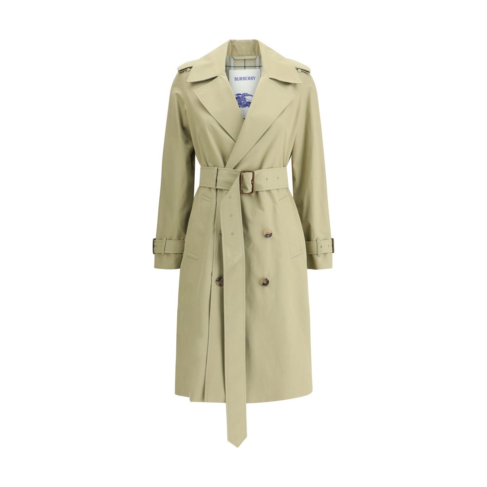 Beige Cotton Trench Coat