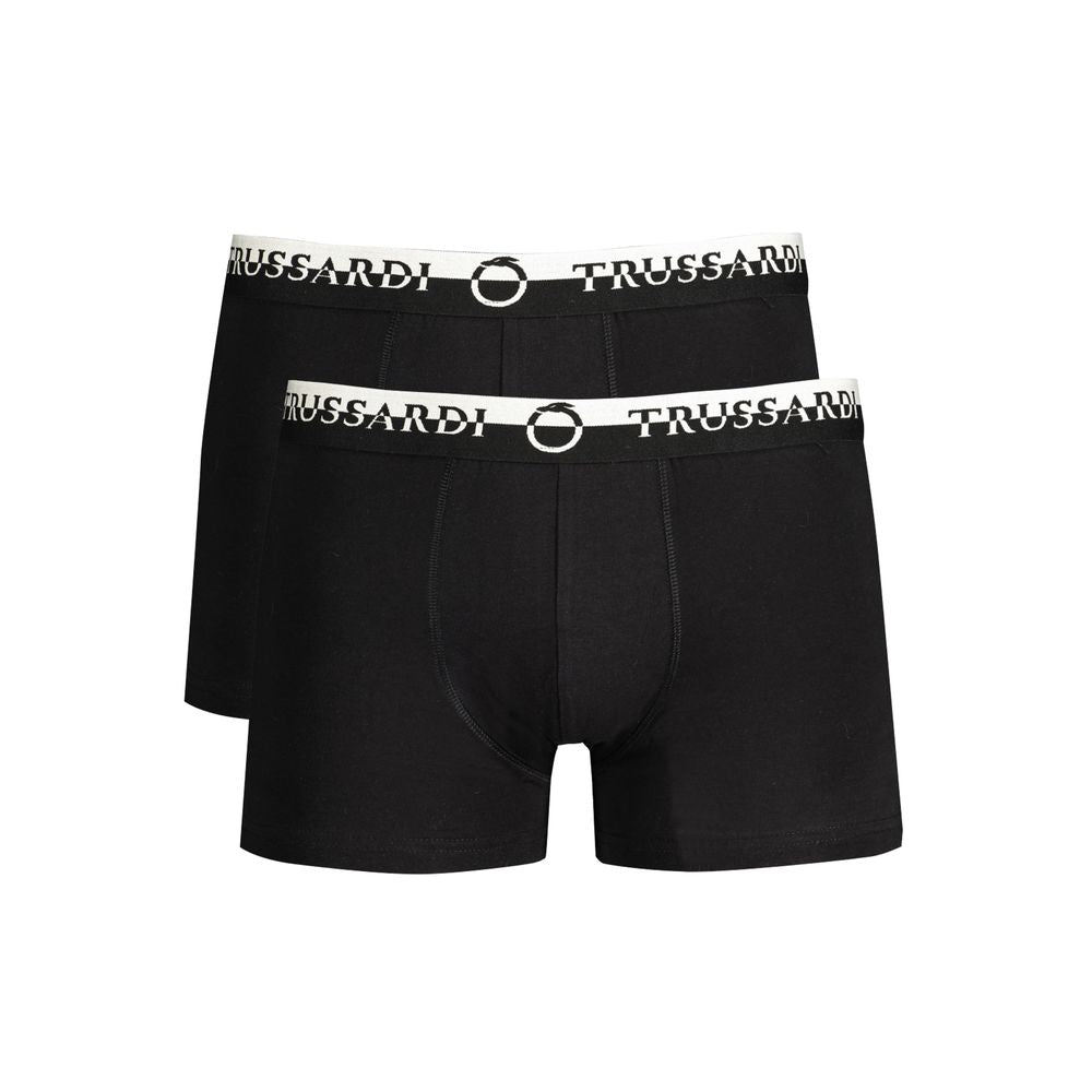 Black Cotton Men's Boxer