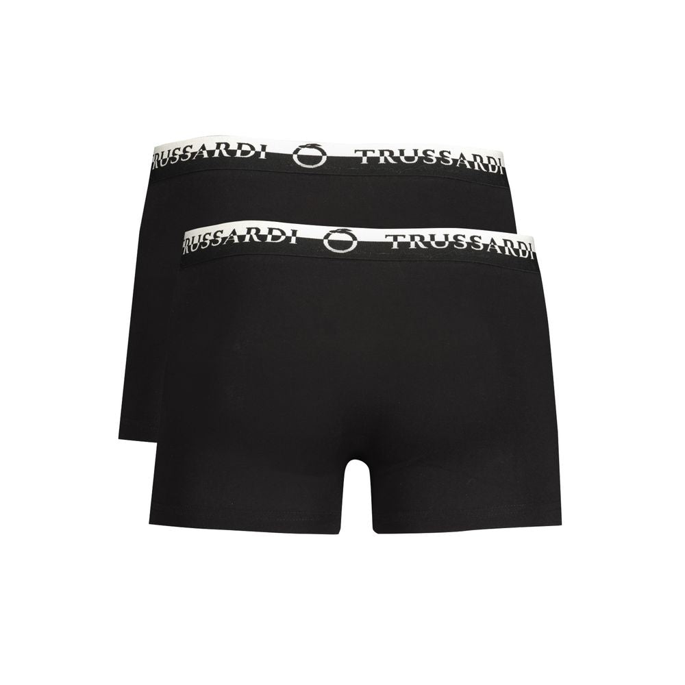 Black Cotton Men's Boxer