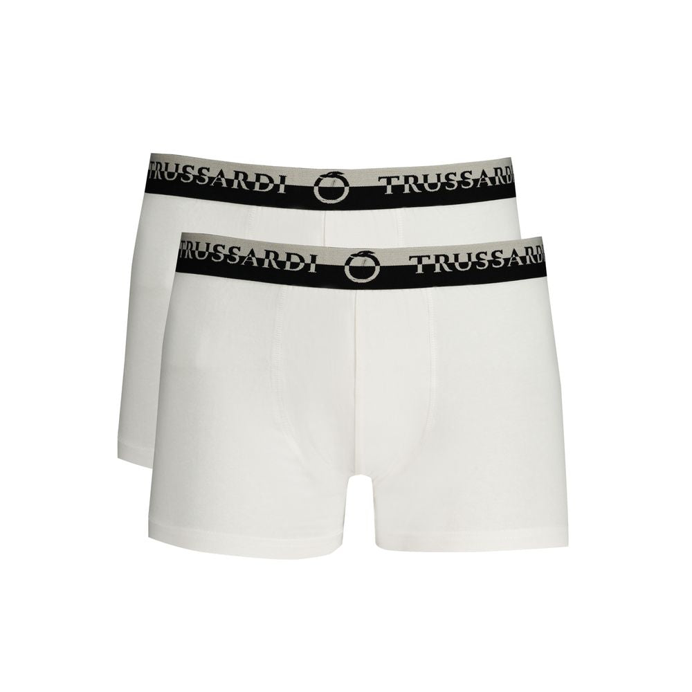 White Cotton Men's Boxer Brief