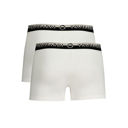 White Cotton Men's Boxer Brief