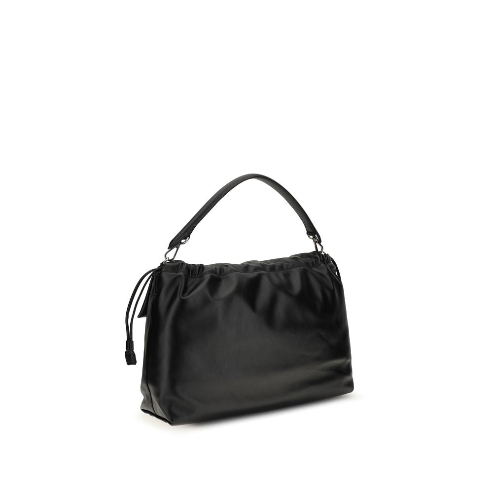 Black Calf Leather Bos Taurus Shoulder Bag