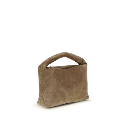 Beige Calf Leather Bos Taurus Handbag