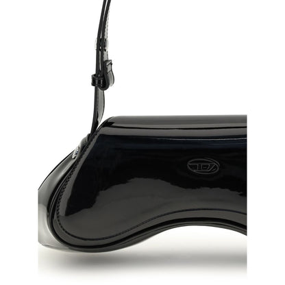 Black Polyethylene Shoulder Bag