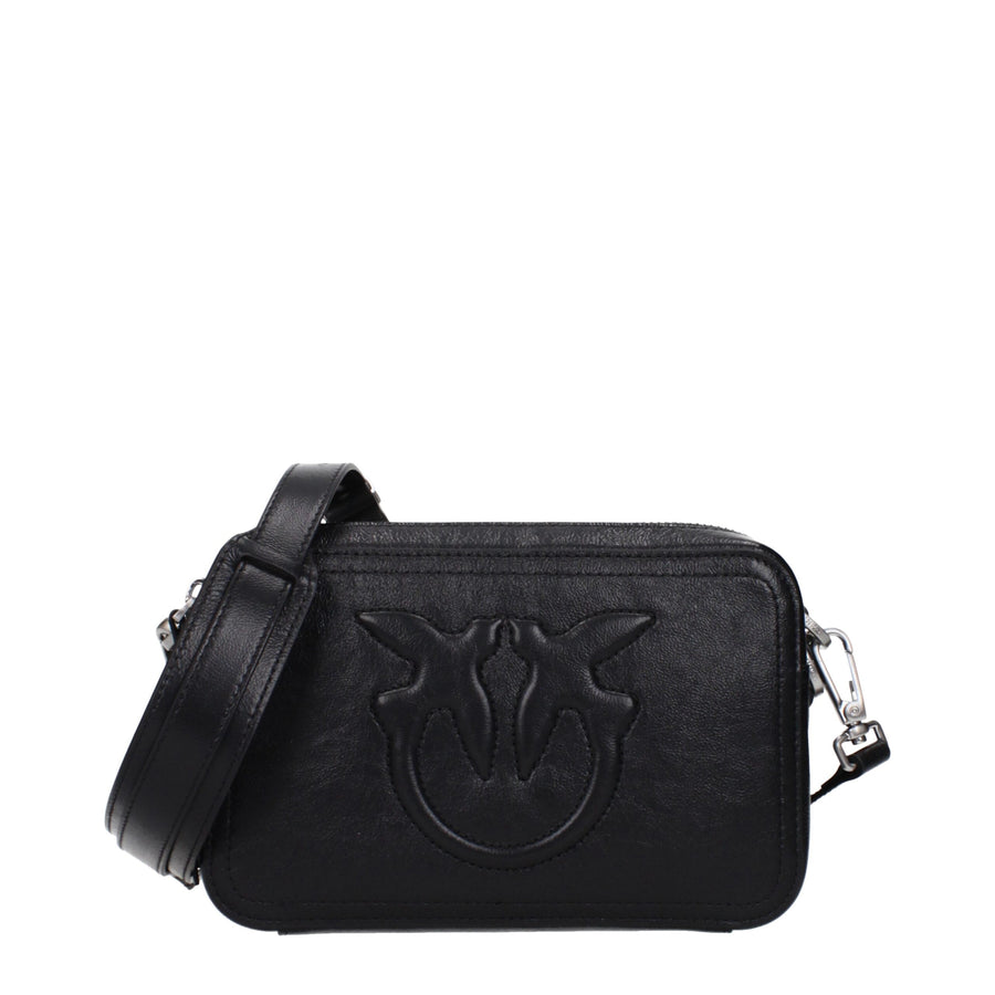 Black Leather Crossbody Bag