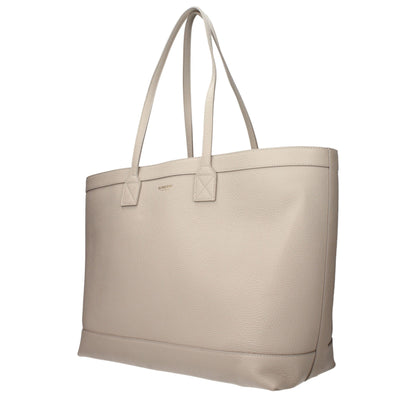 Beige Leather Shoulder Bag