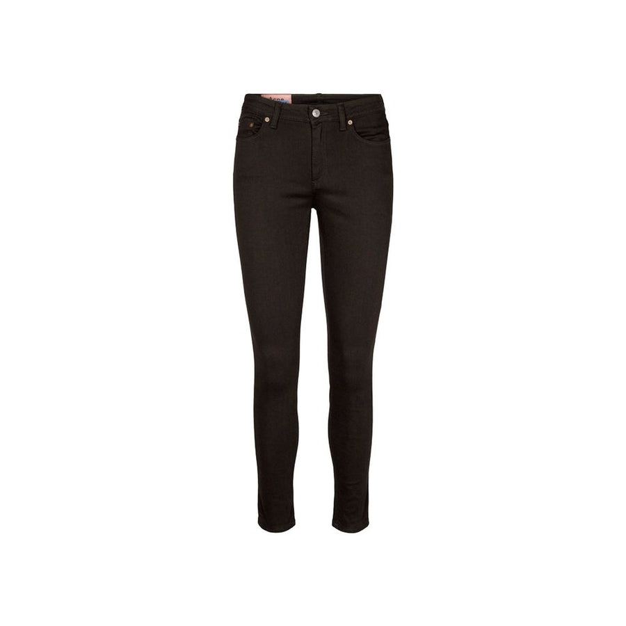 Black Cotton Skinny Jeans