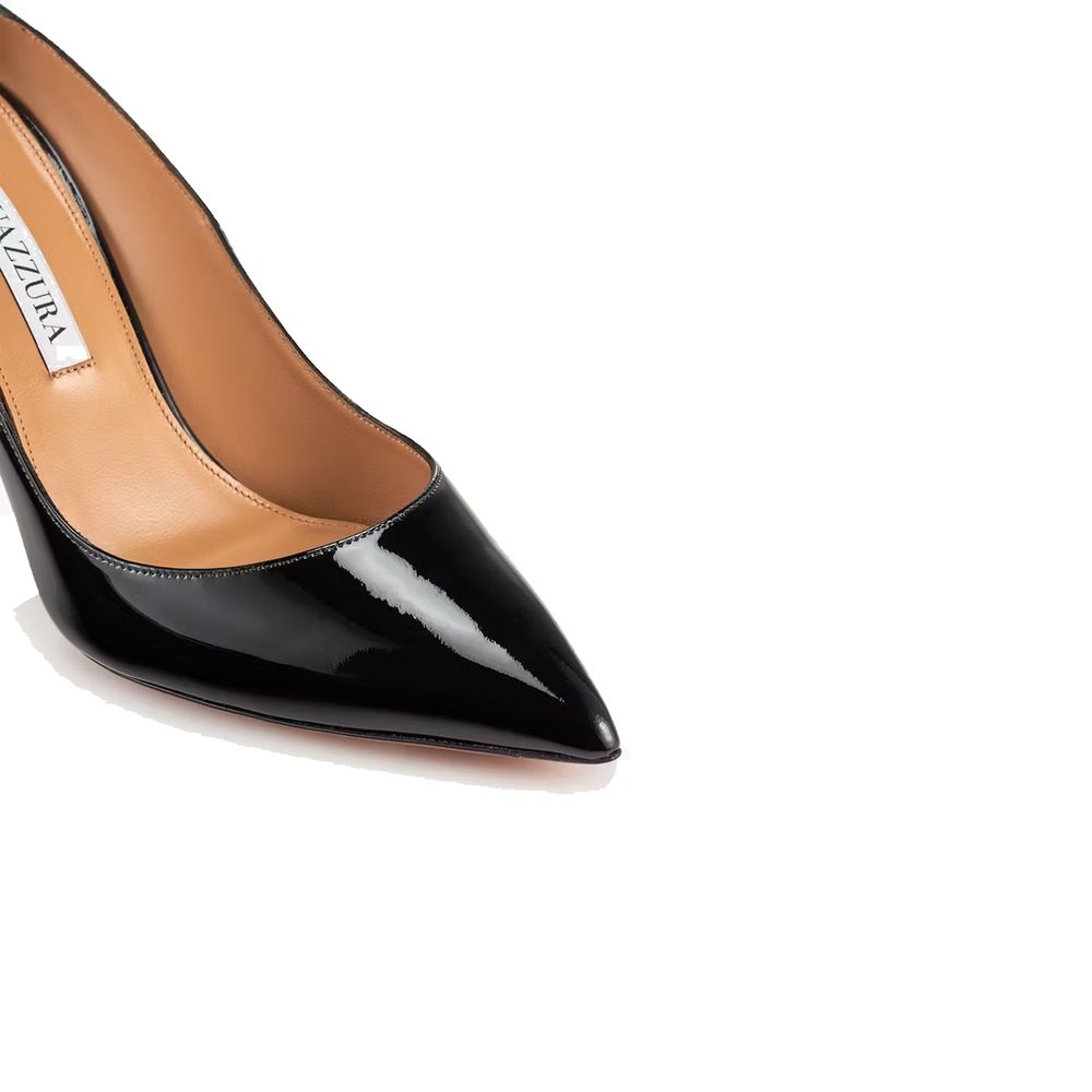 Black Calfskin High Heel Pumps