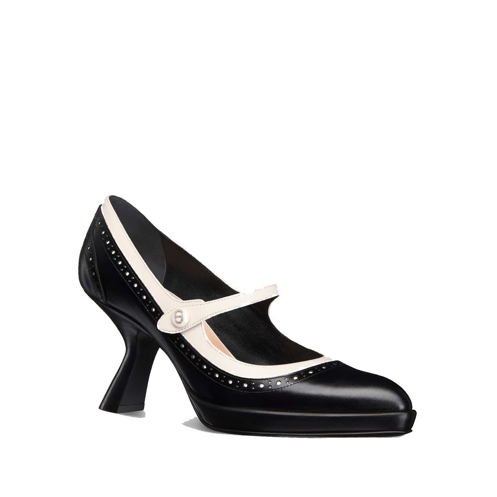 Black Calfskin High Heel Pumps