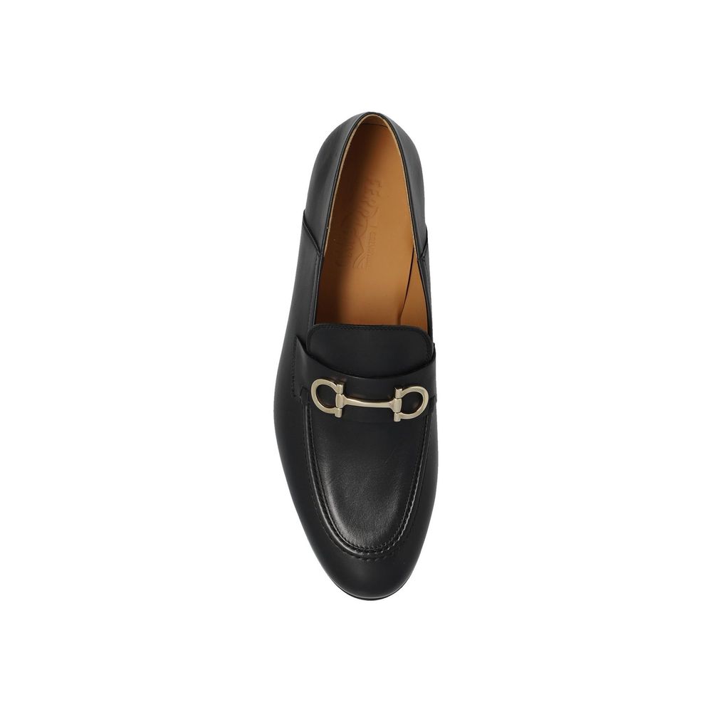 Black Calfskin Slip-On Loafers