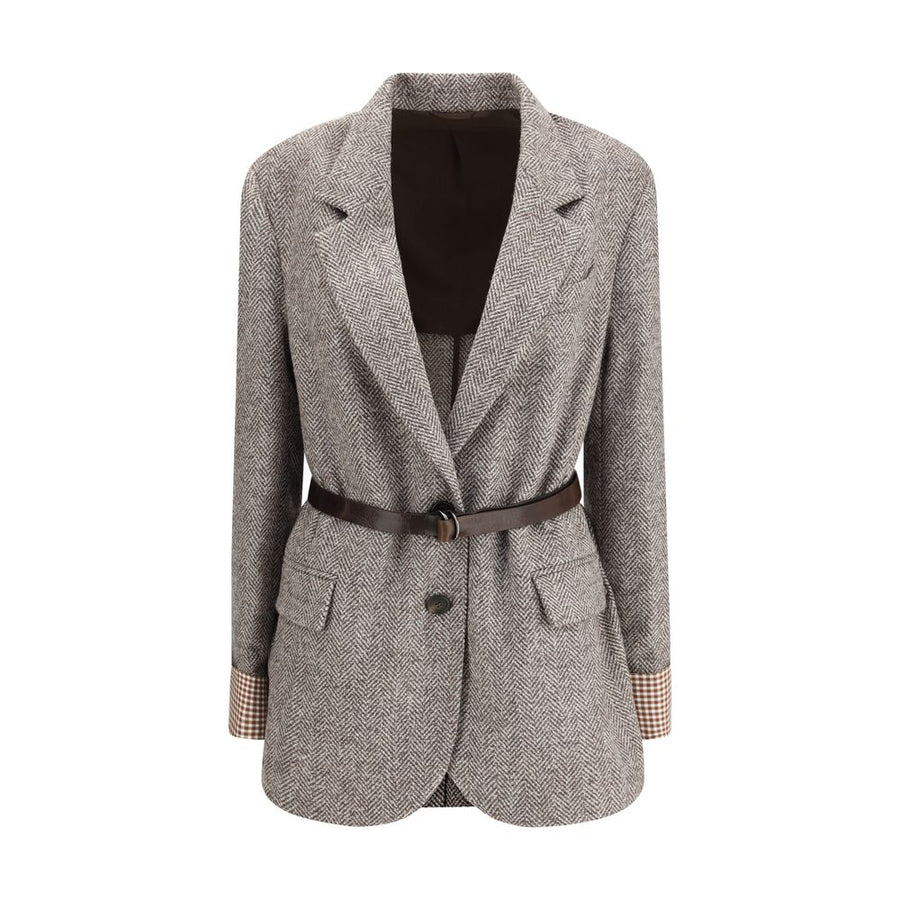 Brown Fleece Wool Coat