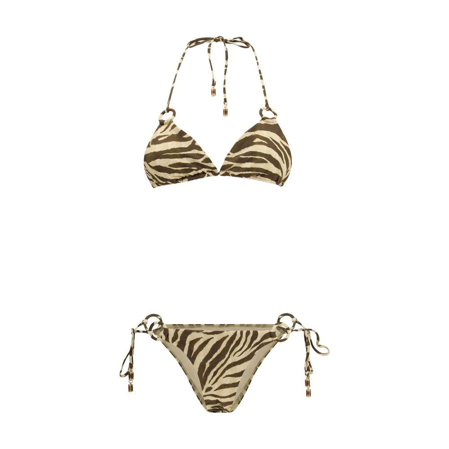 Brown Polyamide Bikini