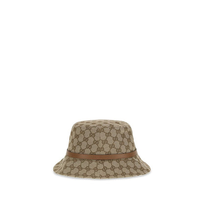 Beige Polyester Bucket Hat