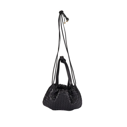 Black Lamb Leather Backet Bag