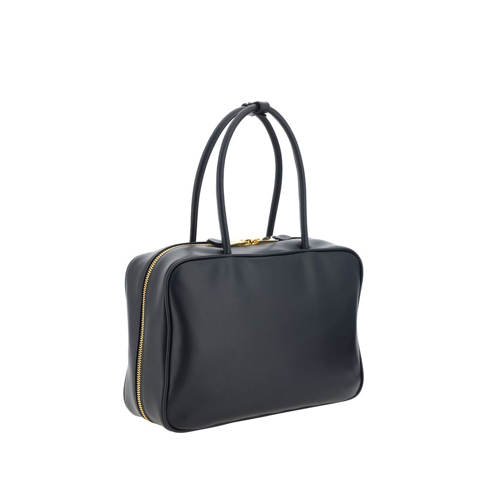 Black Calf Leather Bos Taurus Handbag