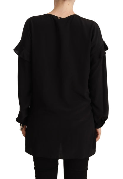 Multicolor Long Sleeves Round Neck Pullover Sweater