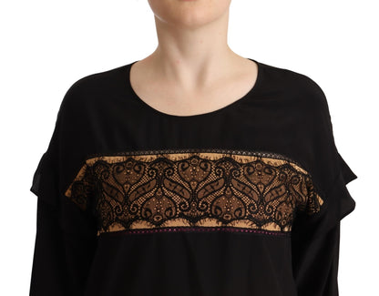 Multicolor Long Sleeves Round Neck Pullover Sweater