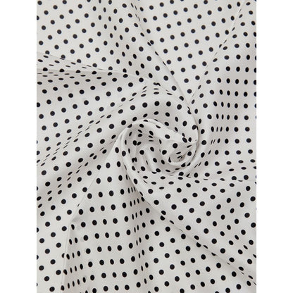 Black And White Silk Pocket Square