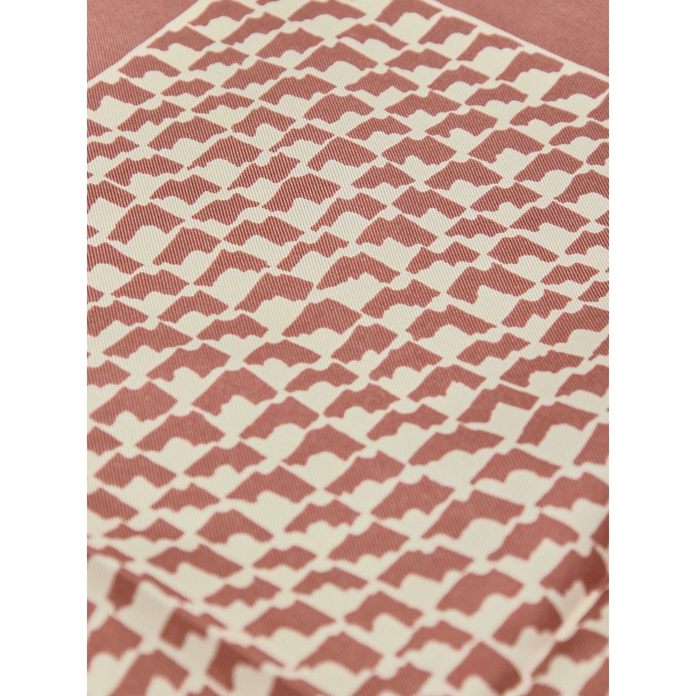 Brown Silk Clutch Bag