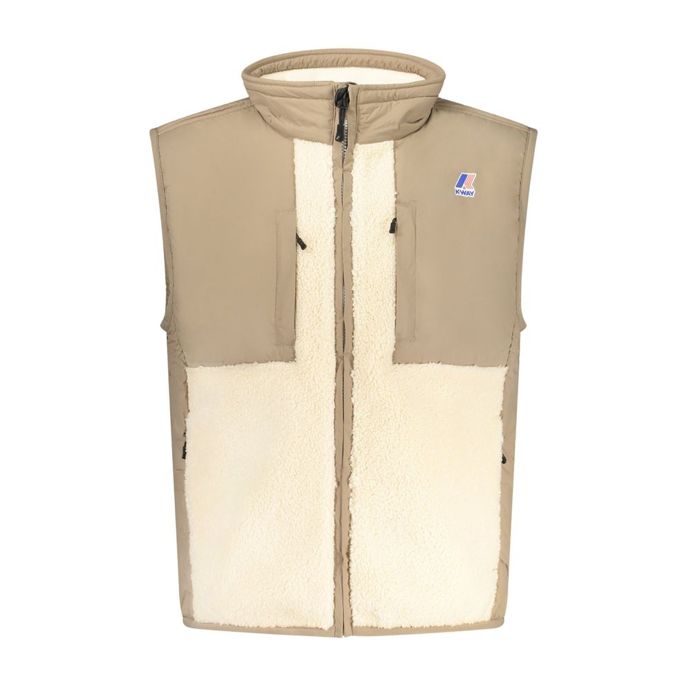 Beige Polyamide Men Jacket