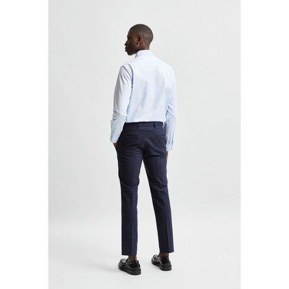 Blue Cotton Dress Shirt