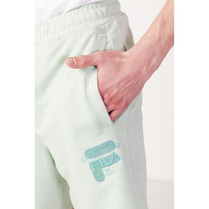 Green Cotton Bermuda Shorts