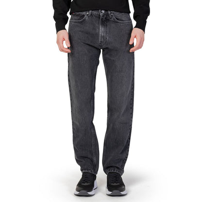 Black Cotton Relaxed Fit Jeans