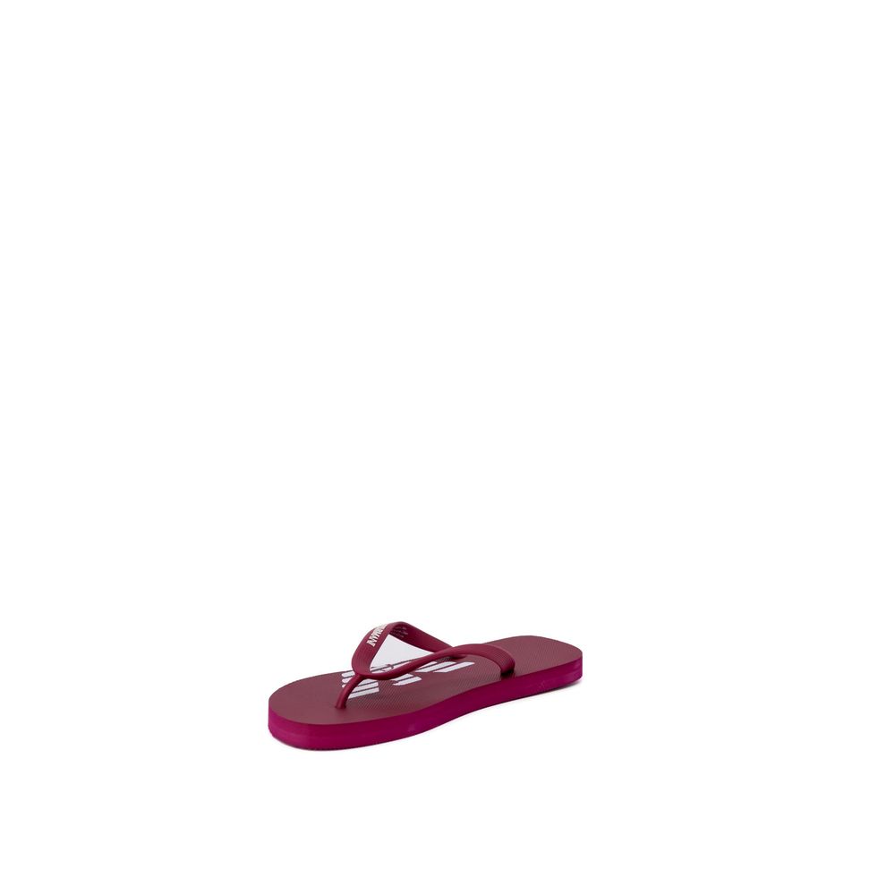 Red Rubber Flip-Flop Sandals