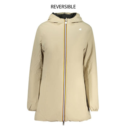 Beige Nylon Women Jacket