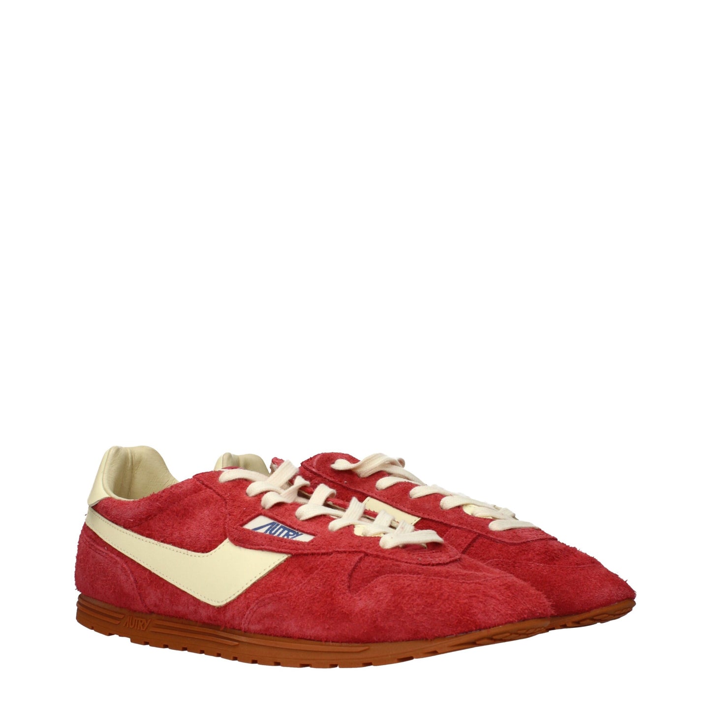 Red Leather Sneakers