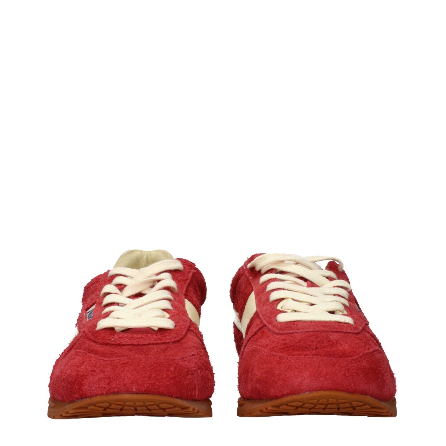 Red Leather Sneakers