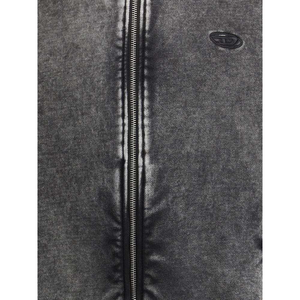 Gray Fabric Sweatshirt