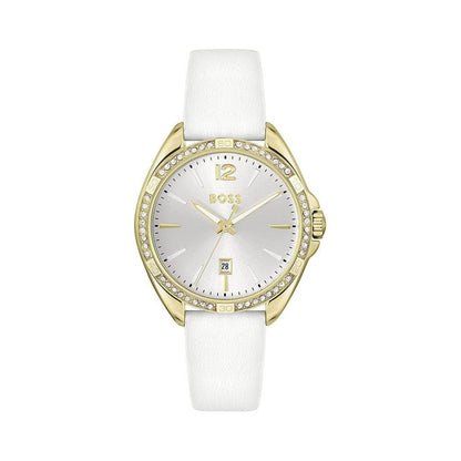 White Stainless Steel Dress Watch