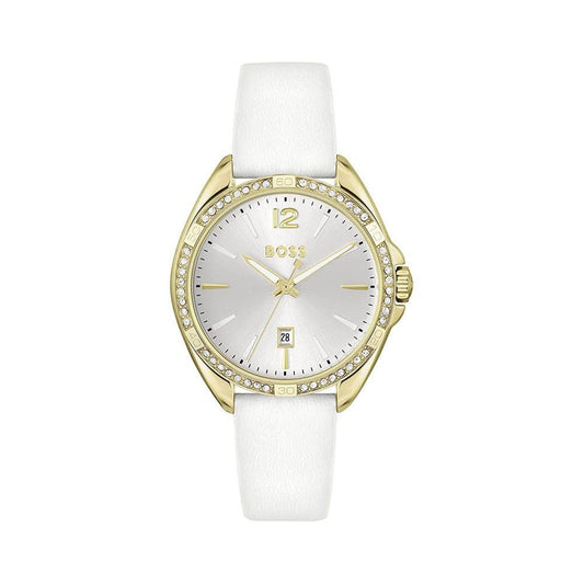 White Stainless Steel Dress Watch