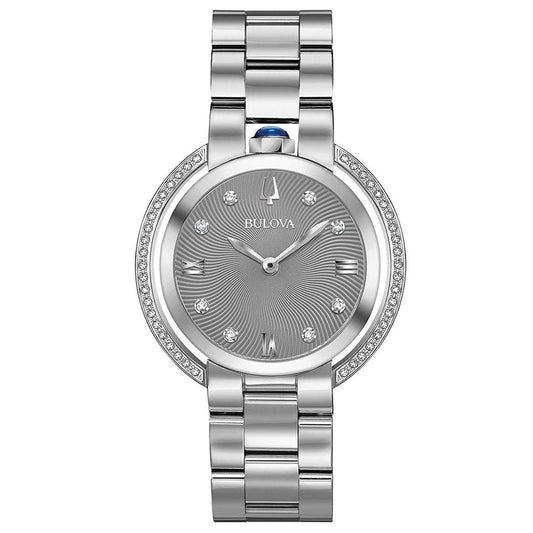 Gray Stainless Steel Dress Watch