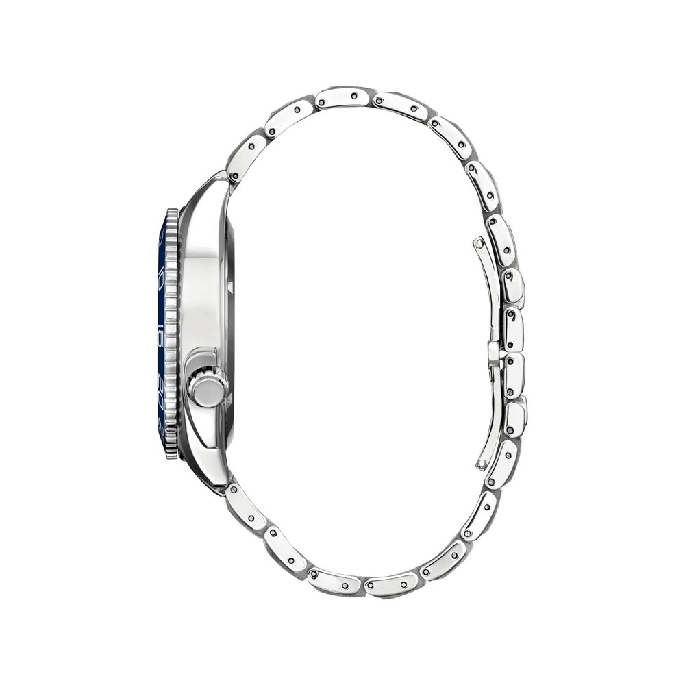 Gray Stainless Steel Dress Watch