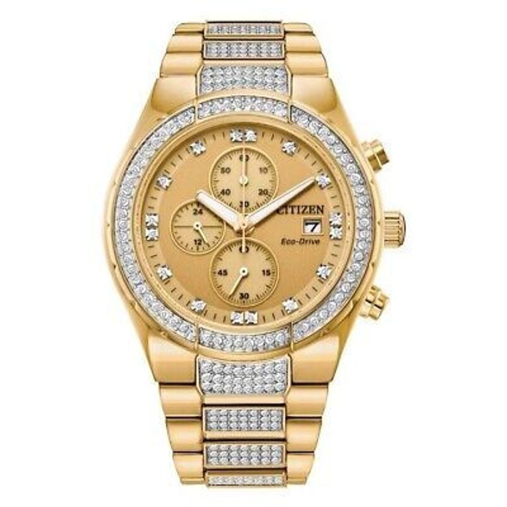 Gold Stainless Steel Dress Watch