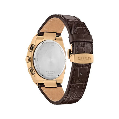 Brown Leather Dress Watch