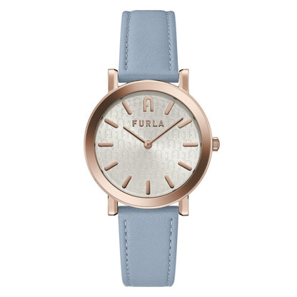 Blue Leather Dress Watch