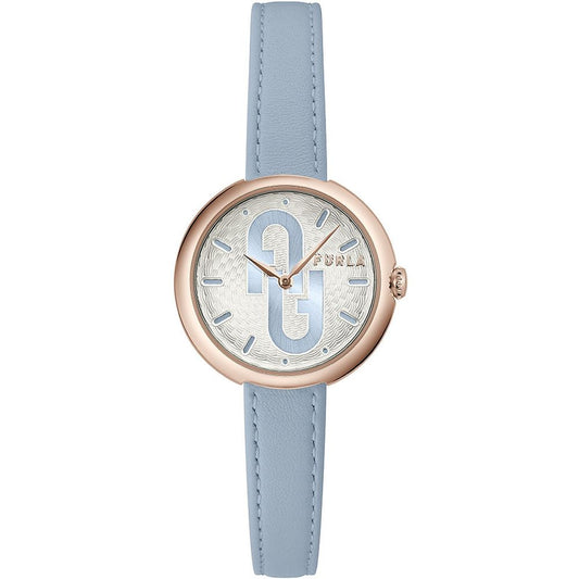Blue Leather Dress Watch