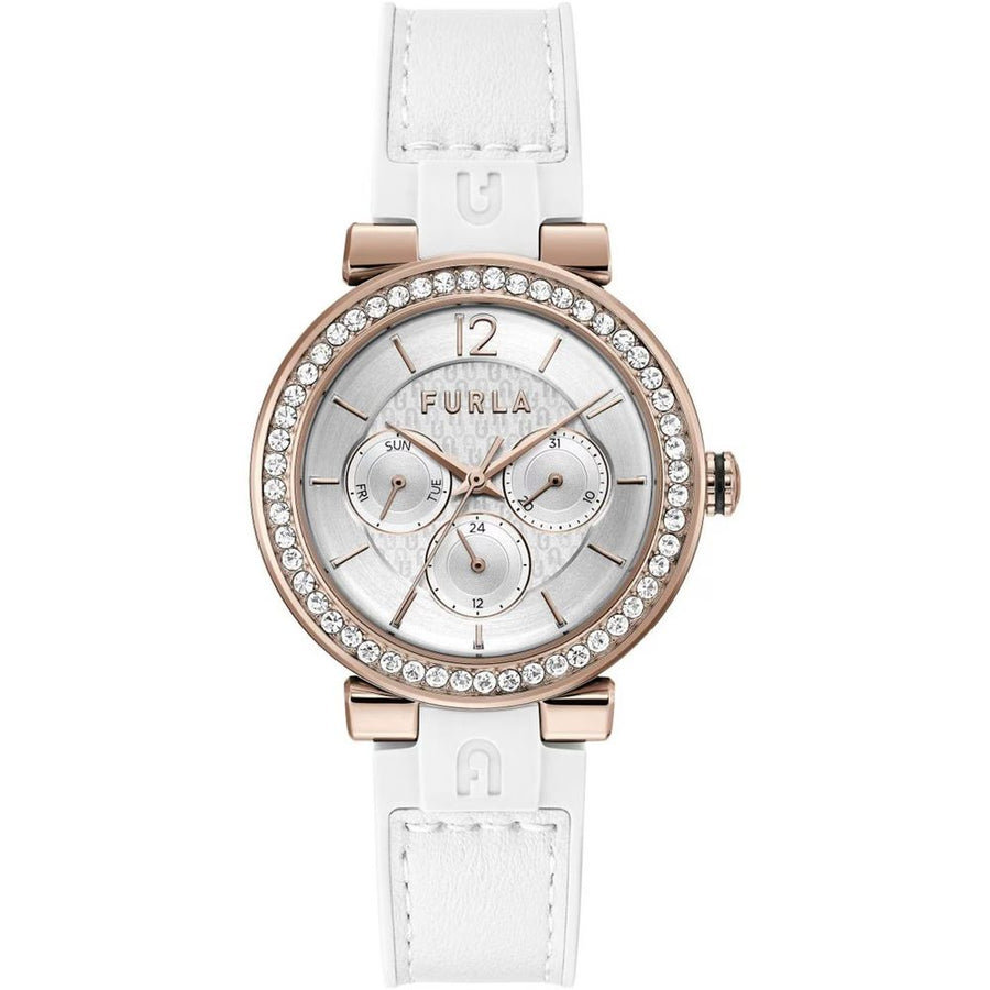 White Synthetic Dress Watch