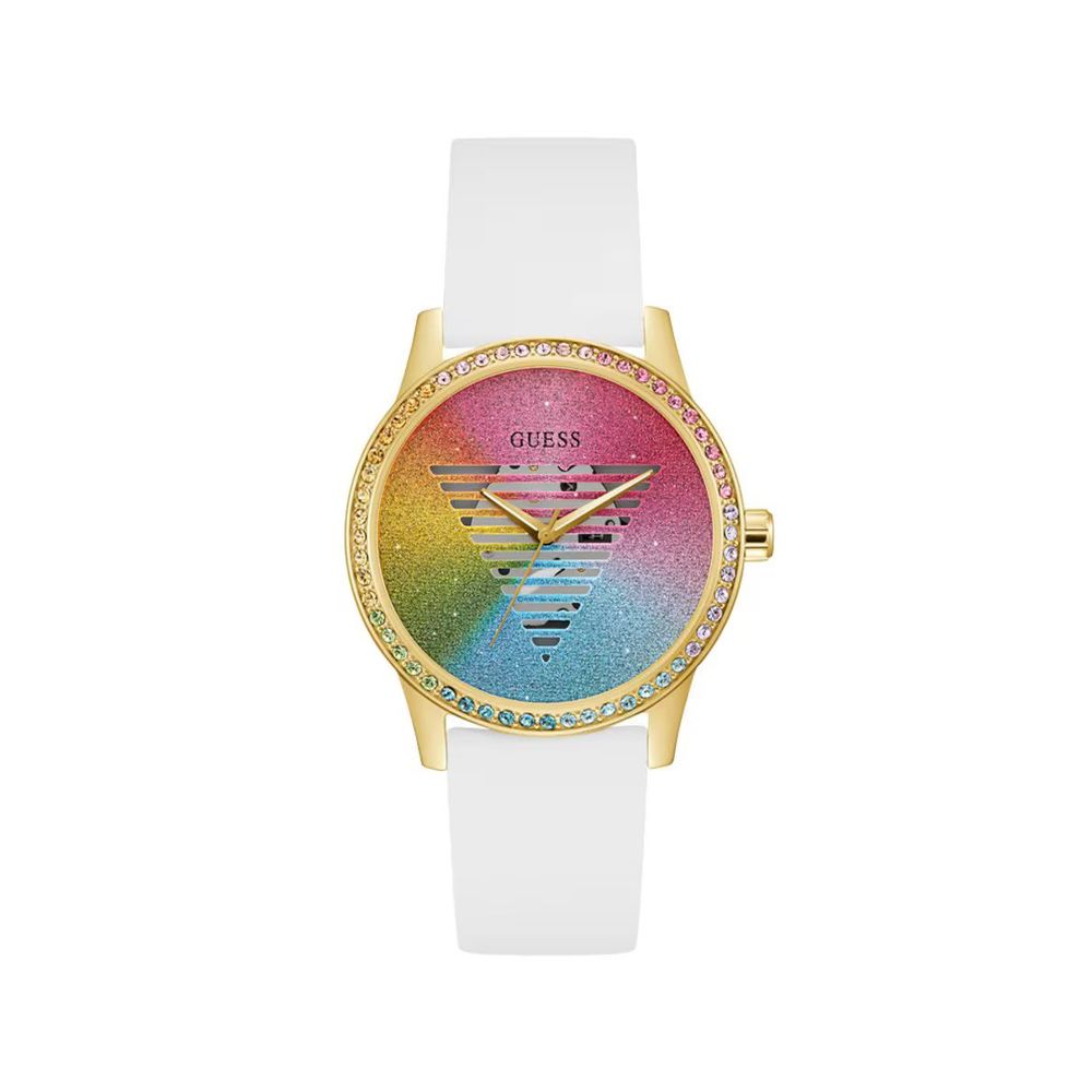 White Synthetic Dress Watch