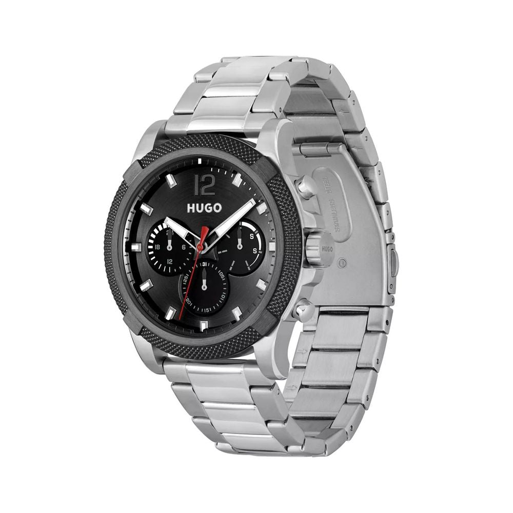 Gray Stainless Steel Dress Watch