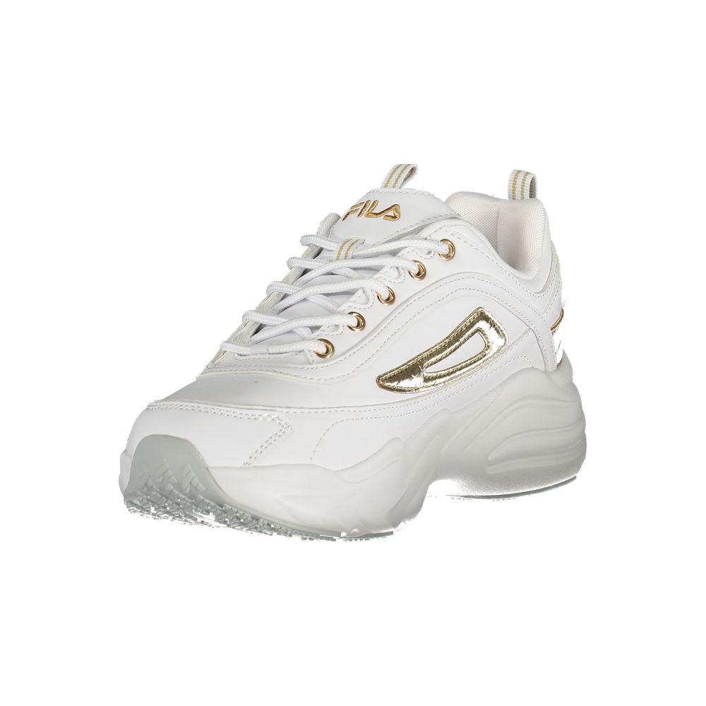 White Polyester Women Sneaker