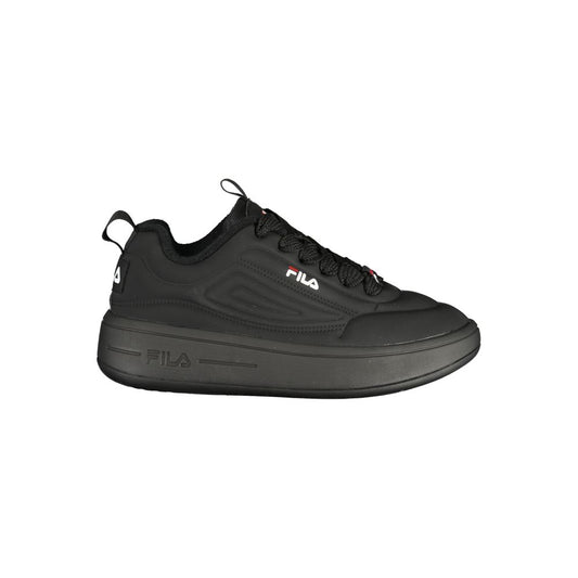 Black Polyester Women Sneaker
