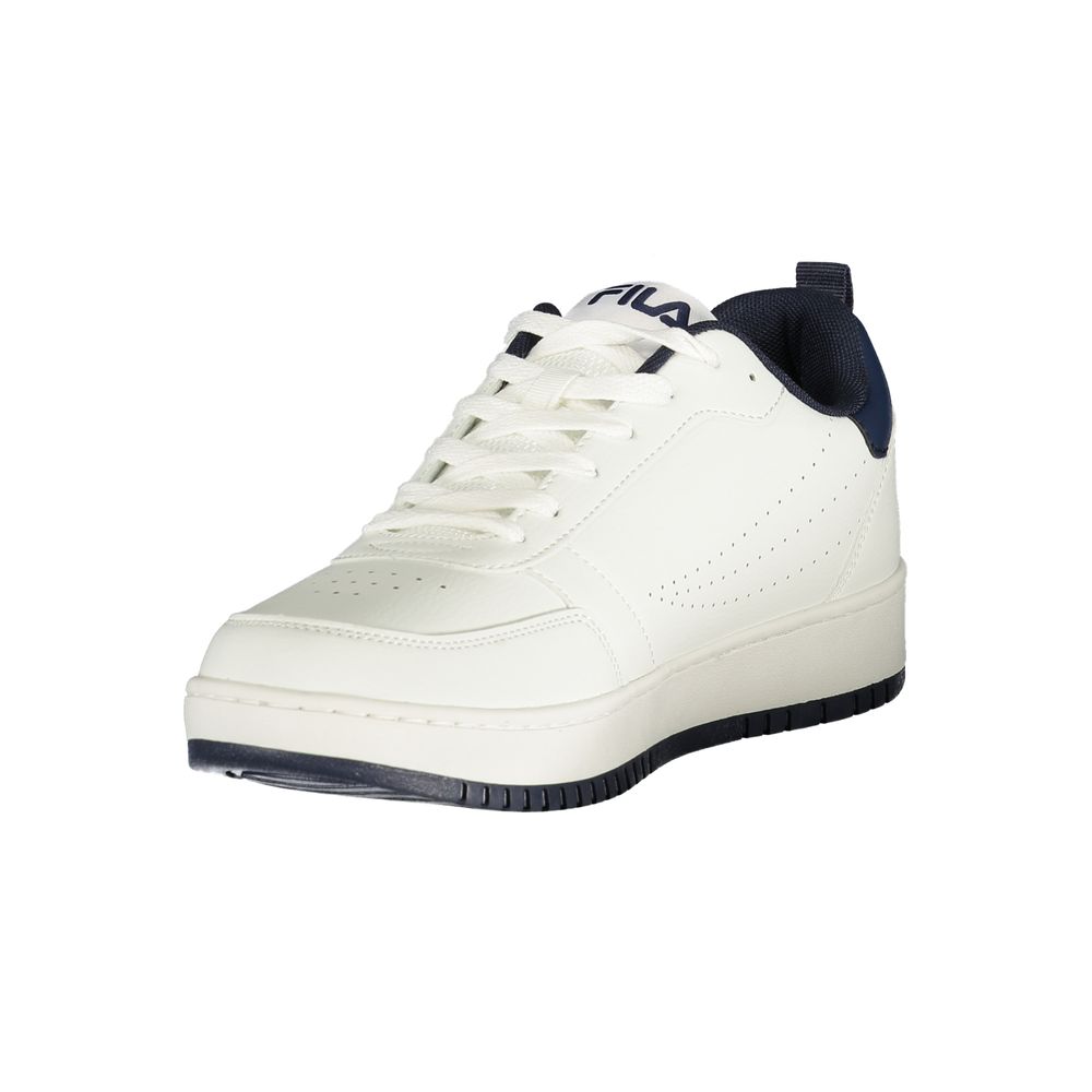 White Polyester Men Sneaker