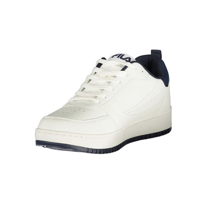 White Polyester Men Sneaker
