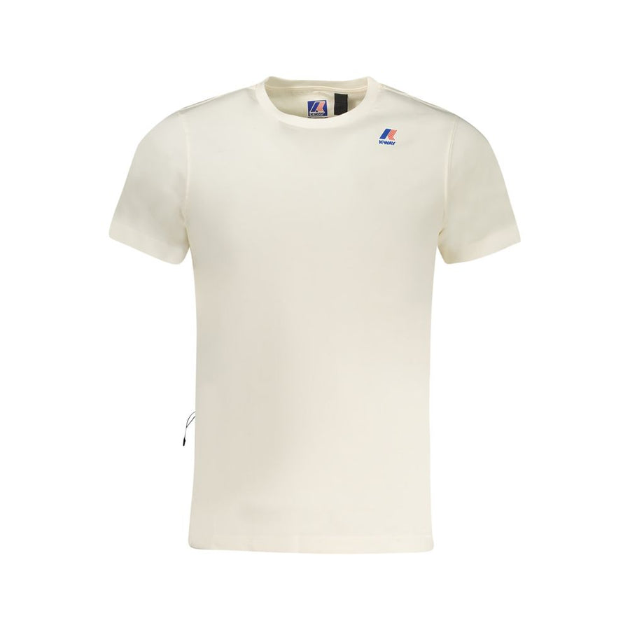 White Cotton Men T-Shirt
