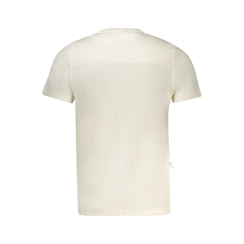 White Cotton Men T-Shirt